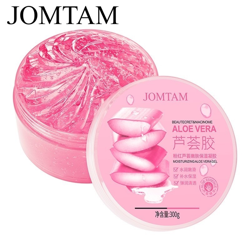 Розовый гель для лица и тела Jomtam Pink Aloe Vera