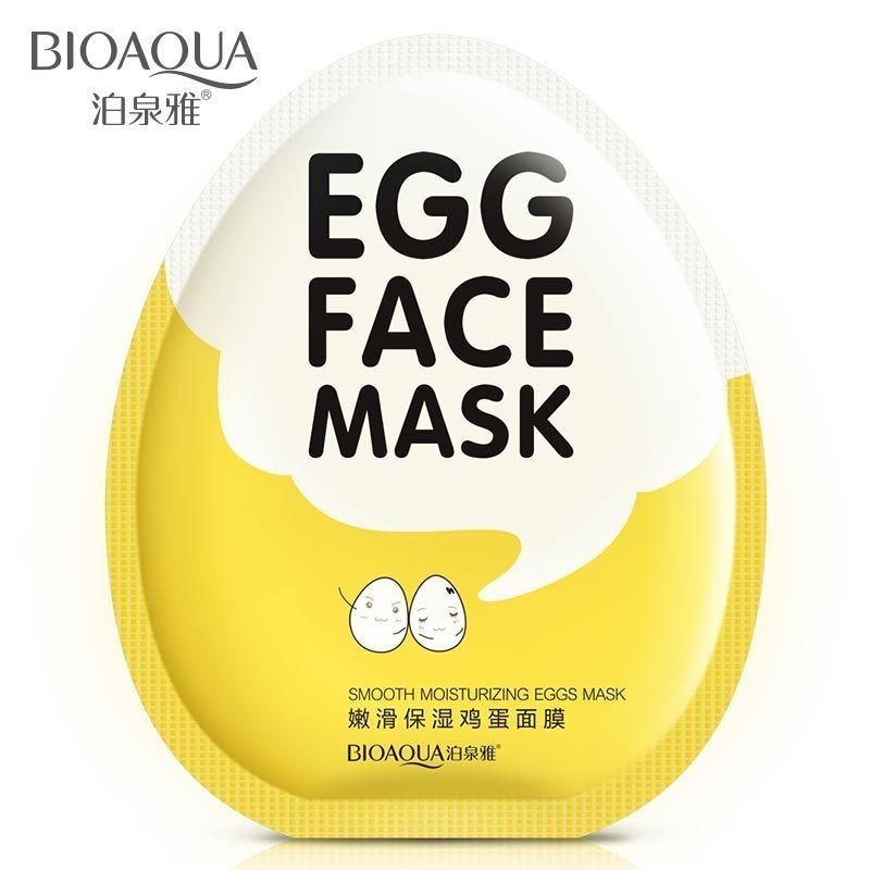 Яичная маска Bioaqua для лица тканевая